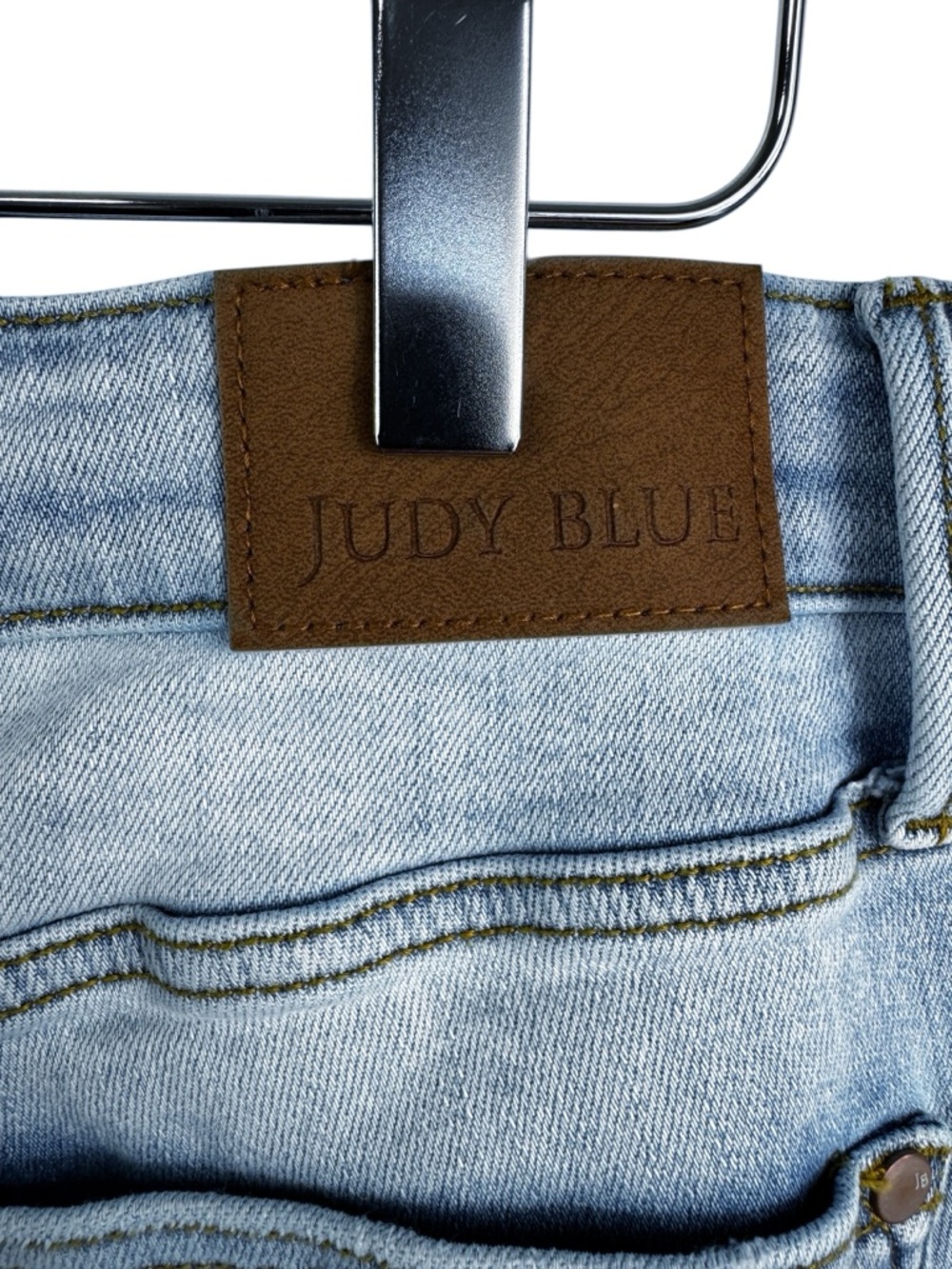 Judy Blue Bootcut Jeans 18W Plus Size Light Wash Stretch Denim High Rise Frayed - Picture 12 of 16